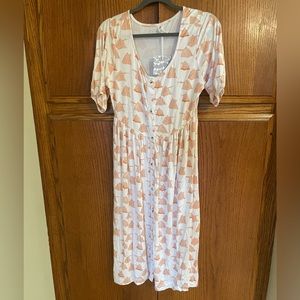 Kate Quinn Button Down Short Sleeve Tent Dress